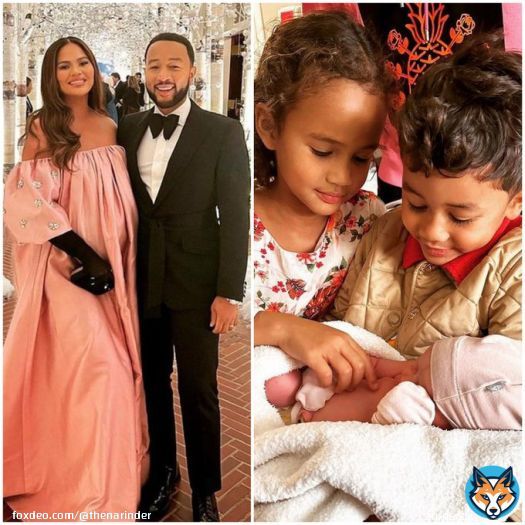 John Legend and Chrissy Teigen welcomed a baby girl; shared an adorable picture of the newborn #JohnLegend #ChrissyTeigen  Read:-