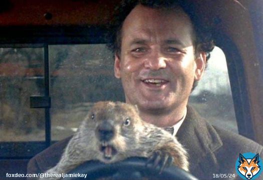 Okay, campers, rise and shine and don't forget your booties 'cause it's cold out there today! #GroundhogDay