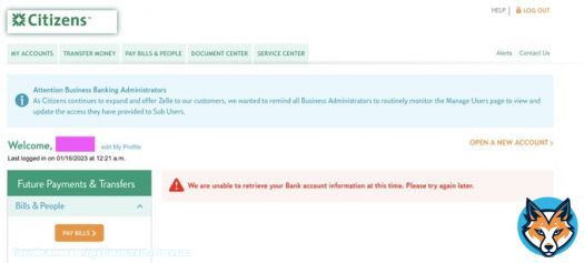 @CitizensBank Receiving the error below after logging in and not seeing any account information 'We are unable to retrieve your Bank account information at this time. Please try again later.' @AskCitizensBank please help