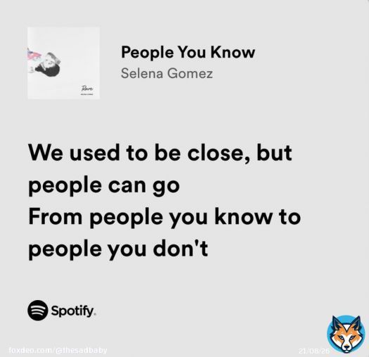 selena gomez / people you know