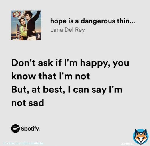 lana del rey / hope is a dangerous thing..