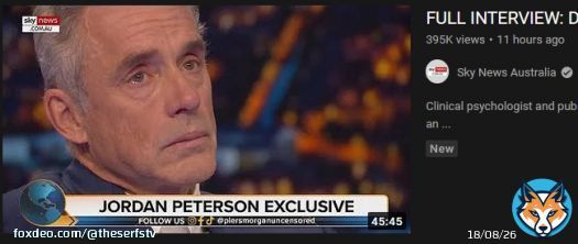 This is the actual thumbnail Sky News used for their Jordan Peterson interview
