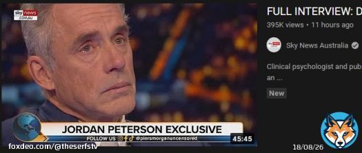 This is the actual thumbnail Sky News used for their Jordan Peterson interview