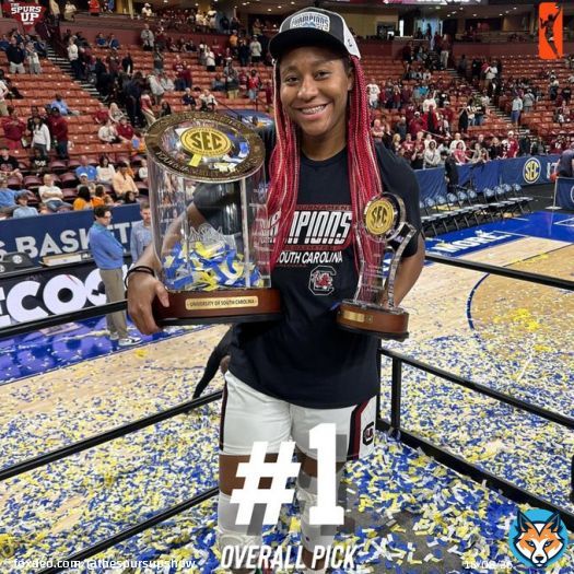 With the #1 overall pick in the 2023 WNBA Draft, the Indiana Fever select Aliyah Boston.