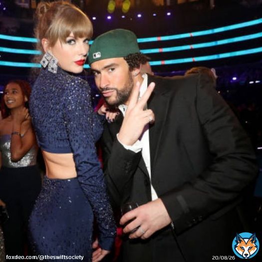 | @TaylorSwift13 and Bad Bunny at the #GRAMMYs
