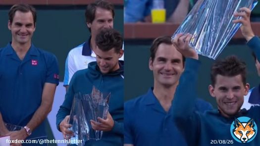 Take me back to Indian Wells 2019 when Thiem was on top of the tennis world, and Federer was genuinely happy for him.