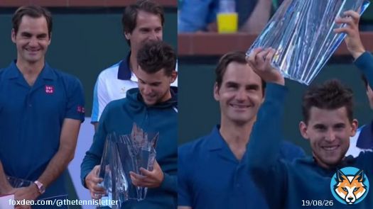 Take me back to Indian Wells 2019 when Thiem was on top of the tennis world, and Federer was genuinely happy for him.