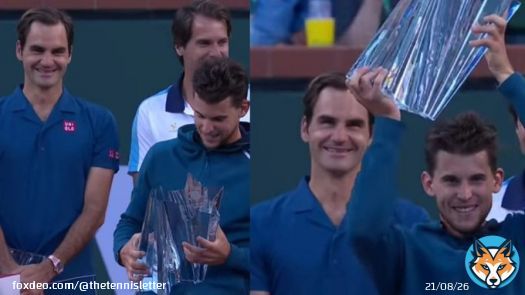 Take me back to Indian Wells 2019 when Thiem was on top of the tennis world, and Federer was genuinely happy for him.