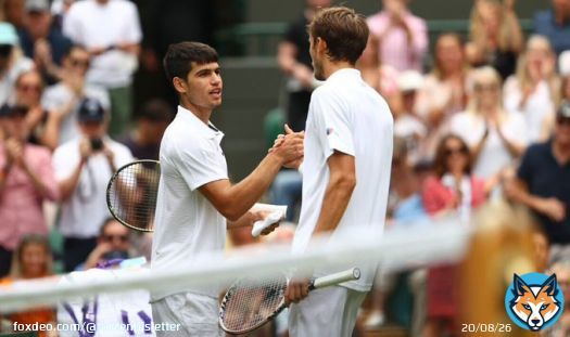 Daniil Medvedev: &ldquo;Carlos Alcaraz is the youngest #1 in history. We have guys like Novak Djokovic, Rafa Nadal, Roger Federer & he beat this record where you thought there are no more records to beat. The way he hits the ball, it's pure talennt. You cannot really practice this.&rdquo;