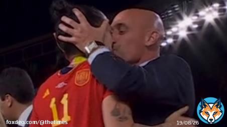 The president of the Spanish football federation is facing calls for his resignation after he kissed one of Spain&rsquo;s players on the lips after their Women&rsquo;s World Cup victory
