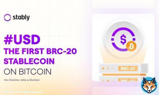 BREAKING  Stably launches (USD), the First #BRC20 Stablecoin on the #Bitcoin network.