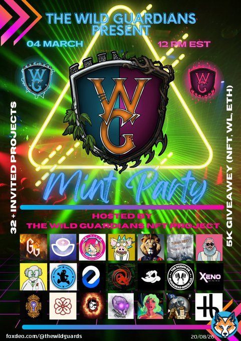 Over 5K in Prizes!!!! Couldn't fit all of them on one flyer. Sending out more soon.....   #savethedate #twitterspace #mintparty #giveaways #nftgiveaways #cryptocurrency