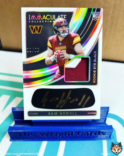 Break #166.. COMMANDERS DOUBLE DOWN Sam Howell Eye Black RPA /25 + Jahan Dotson On Card RPA Jersey Match + Inscription  Josh Allen + Stefon Diggs Dual Patch /10 Russell Wilson Clearly Immaculate /49  Harrison Butker Patch /99  and finally Tom GOAT Brady /99!&hellip;