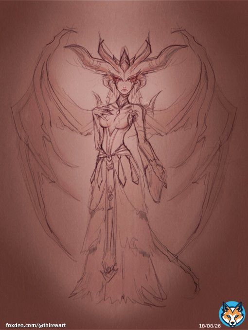 Quick sketch of Lilith #diablo4 #DiabloIV