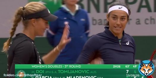 Former champs Garcia and Mladenovic back into the QFs in doubles.  #RolandGarros  #بطولة_فرنسا_المفتوحة_بث_مباشر
