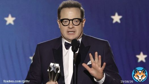 Brendan Fraser shared a powerful message while holding back tears as he accepted the award for best actor for #TheWhale at the 2023 Critics Choice Awards