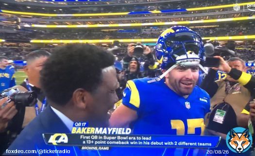 Baker Mayfield: First QB in Super Bowl era to lead a 13+ point comeback win in his debut with 2 different teams. #LVvsLAR