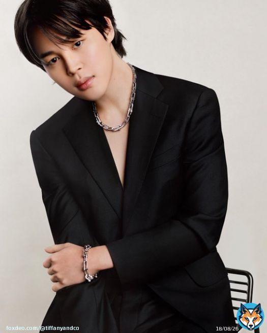 Authentically Tiffany. Authentically you. House ambassador #Jimin of BTS expresses his personal style by matching Tiffany HardWear designs in 18k white gold. Discover more:  #ThisIsTiffany #TiffanyHardWear #TiffanyAndCo