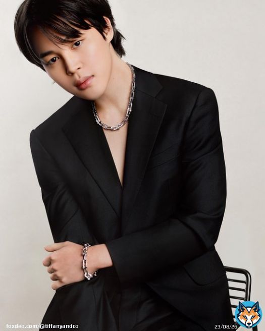 Authentically Tiffany. Authentically you. House ambassador #Jimin of BTS expresses his personal style by matching Tiffany HardWear designs in 18k white gold. Discover more:  #ThisIsTiffany #TiffanyHardWear #TiffanyAndCo