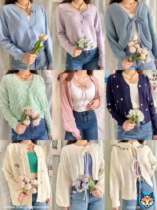 Cute & Pretty Cardigan  &bull; ootd &bull; knit &bull; korean style ~~~~~~~~~~~~~~~~~~  &mdash; a thread