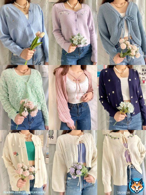 Cute & Pretty Cardigan  &bull; ootd &bull; knit &bull; korean style ~~~~~~~~~~~~~~~~~~  &mdash; a thread