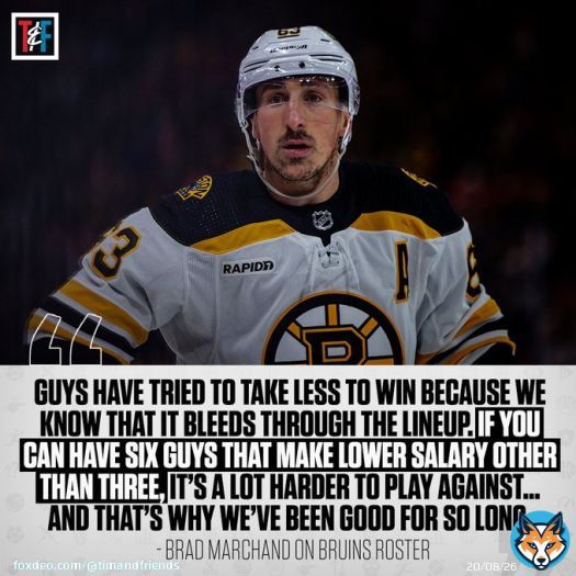 Brad Marchand on why the Bruins have been so good for so long.