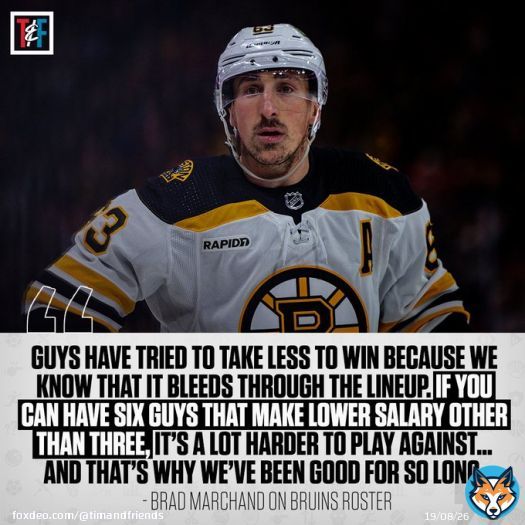 Brad Marchand on why the Bruins have been so good for so long.