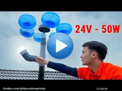 Je produis ma propre &eacute;lectricit&eacute; pour l'&eacute;clairage quotidien &agrave; partir d'une mini &eacute;olienne. Une &eacute;nergi