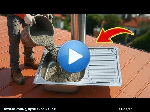 Shocking invention of a 60-year-old plumber! Pour cement into the sink and see the surprise