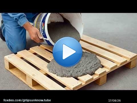 Ne jetez pas vos vieilles palettes ! Recouvrez-les de ciment et gagnez de l'argent chaque jour.