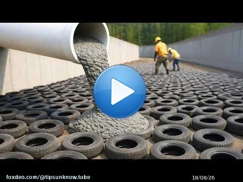 Très peu de gens connaissent cette invention géniale ! Une idée de recyclage GRATUITE à base de pneu