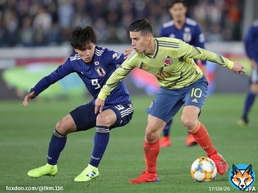 コロンビア戦と言えば&hellip;キリンチャレンジカップ2019コロンビア戦 エース同士のマッチアップもあったな。  南野拓実 ハメス・ロドリゲス