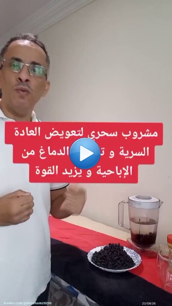 دكتور يوضح: مشروب سحري لتعويض العادة السرية وتنظيف الدماغ من الإباحية ويزيد القوة