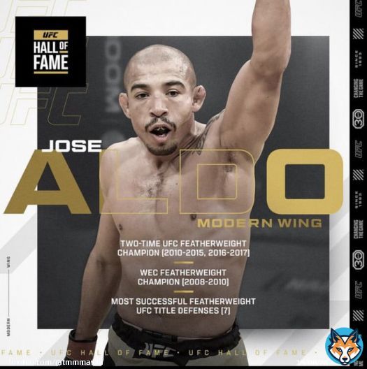 Jose Aldo will be included in the UFC Hall of Fame #ufc283