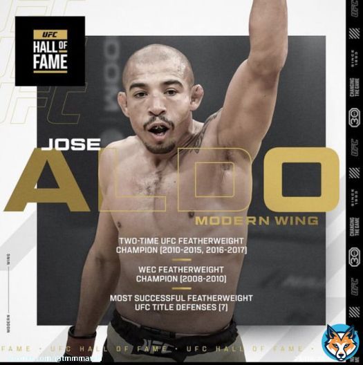 Jose Aldo will be included in the UFC Hall of Fame #ufc283