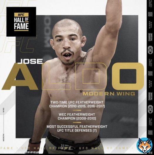 Jose Aldo will be included in the UFC Hall of Fame #ufc283
