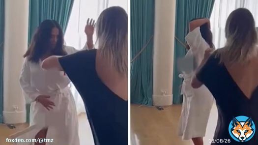 Salma Hayek Accidentally Flashes Breasts During IG Live Dance