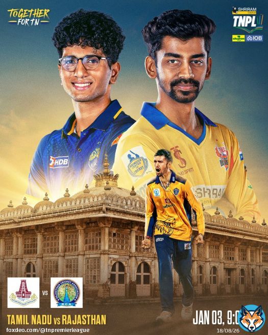 All set for Matchday against Rajasthan in Round 5 of the Vijay Hazare Trophy 2025-26. #TogetherForTN #TNPL #NammaOoruNammaGethu