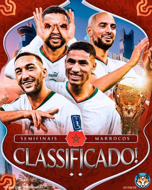 A HIST&Oacute;RIA FOI FEITA! O MARROCOS &Eacute; GIGANTE! A PRIMEIRA SELE&Ccedil;&Atilde;O AFRICANA SEMIFINALISTA DE UMA COPA DO MUNDO!  #TNTSportsNoQatar
