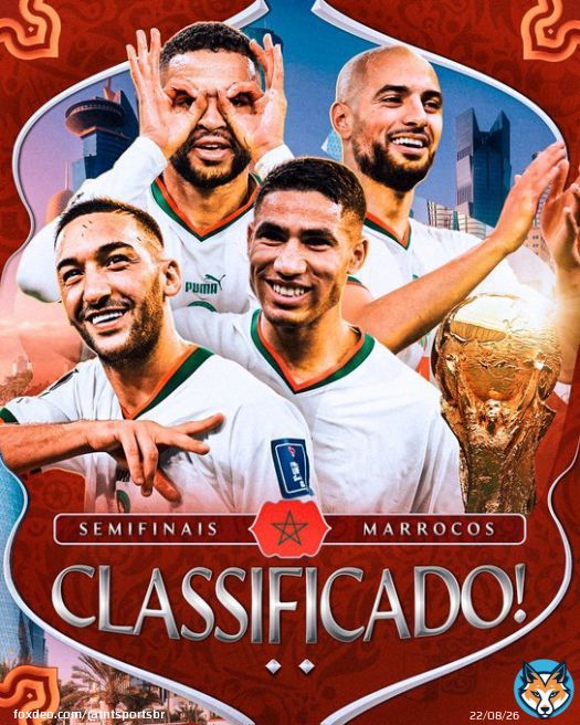 A HIST&Oacute;RIA FOI FEITA! O MARROCOS &Eacute; GIGANTE! A PRIMEIRA SELE&Ccedil;&Atilde;O AFRICANA SEMIFINALISTA DE UMA COPA DO MUNDO!  #TNTSportsNoQatar