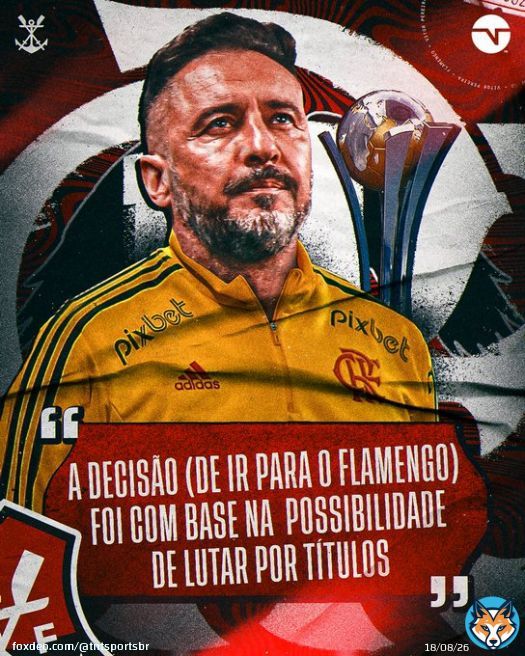 V&iacute;tor Pereira tem a chance de escrever o nome na hist&oacute;ria do Flamengo com pouqu&iacute;ssimo tempo de clube.   O que voc&ecirc;s acham que vai acontecer? #MundialNaTNTSports