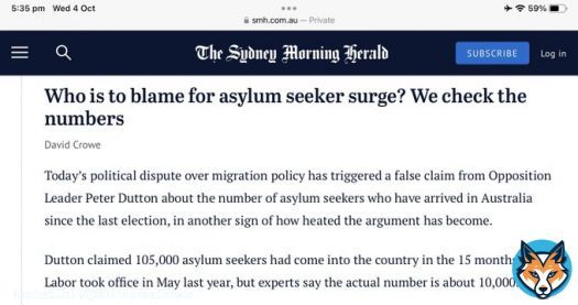 Dutton claimed today that 105,000 asylum seekers have entered the country since Labor won power, when in fact there are 105,000 asylum seekers IN Australia, 95,000 of which entered while he was in charge of the portfolio. Wonder if #abcnews or #abc730 might give this a run.