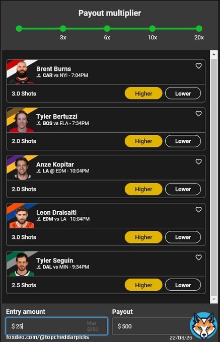 4/19 Underdog Entry   Look familiar ???? Yes, we are running the 20X BANGER back.   Same Opponents, Same Location - Lets cash it again shall we.  Use code 'TOPC' for a 100% deposit match and a Julius Randle Free Square  #NHLPicks #GamblingTwitter