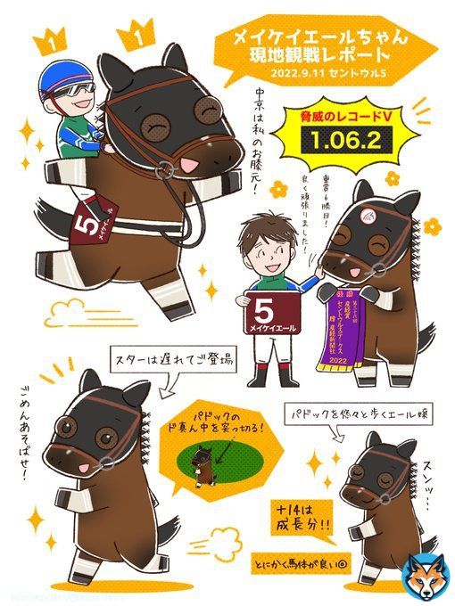 改めてメイケイエールちゃんセントウルSレコードVおめでとうございます 現地観戦出来たこと一生の宝物です