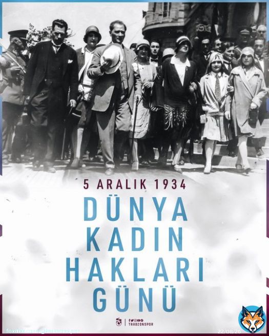 Cumhuriyetimizin Kurucusu Gazi Mustafa Kemal Atat&uuml;rk &ouml;nc&uuml;l&uuml;ğ&uuml;nde T&uuml;rk kadınına se&ccedil;me ve se&ccedil;ilme hakkı verilişinin 88. yıl d&ouml;n&uuml;m&uuml; kutlu olsun.   #5AralıkD&uuml;nyaKadınHaklarıG&uuml;n&uuml;