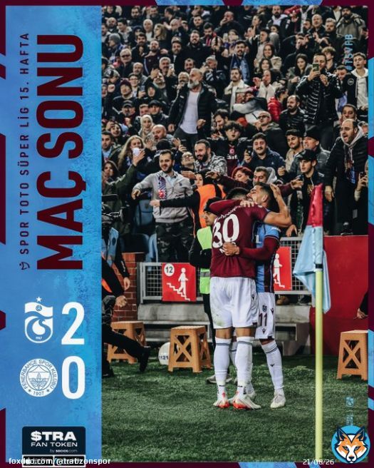 90' Karşılaşma sona erdi. #TSvFB   Trabzonspor 2-0 Fenerbah&ccedil;e