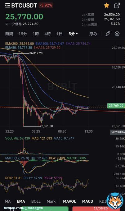 #BTC #Bitcoin  Long SL$25500