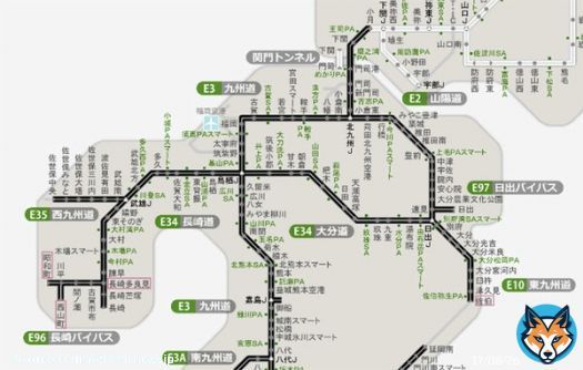 こんな図初めて見たかも&hellip;。  【高速道路の通行止め「九州全域」に 海峡3ルート&times; 関東も通行止め発生】