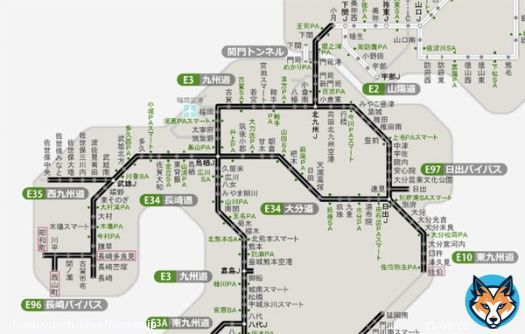 こんな図初めて見たかも&hellip;。  【高速道路の通行止め「九州全域」に 海峡3ルート&times; 関東も通行止め発生】