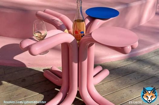 Now Trending: Wine-Catered Vibrant Artful Tables  #ArtDesign